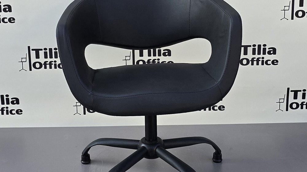 Flora Kesim Tarama Çalışma Bekleme Koltuğu Siyah Yonca Sabit Ayak